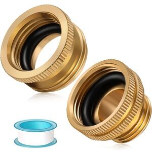 Gold Hose Connectors with Tape
